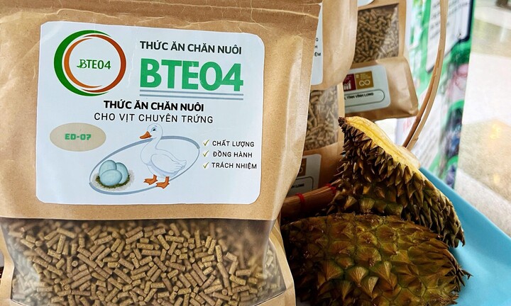 Sinh viên 'hô biến' vỏ sầu riêng thức ăn chăn nuôi