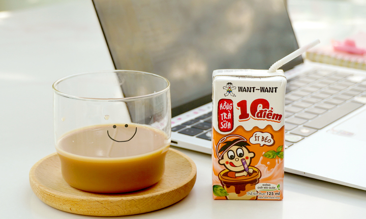 Want Want ra mắt 'Hồng trà sữa 10 điểm' - trà sữa chuẩn vị Đài Loan cho trẻ