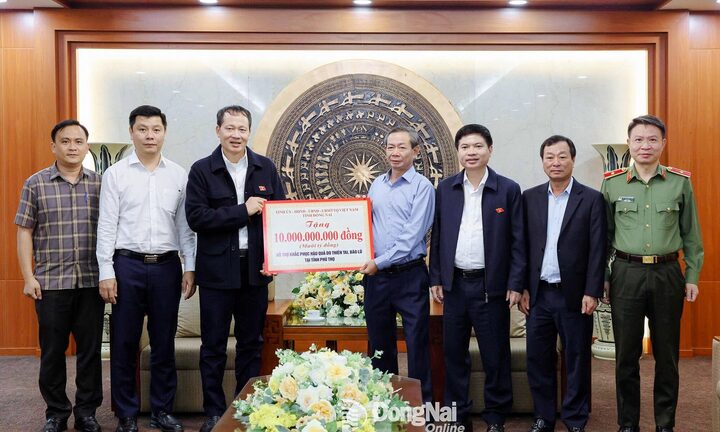 Đồng Nai hỗ trợ 41 tỷ đồng giúp 4 tỉnh miền Bắc khắc phục hậu quả bão lũ