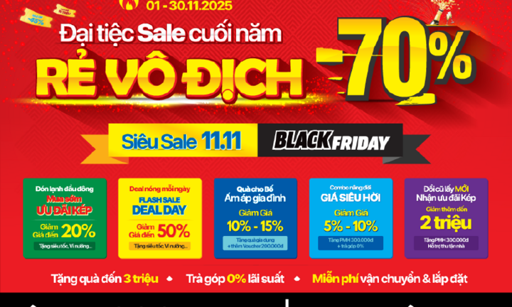 MediaMart khởi động: Đại tiệc Sale cuối năm - rẻ vô địch, giảm tới 50%