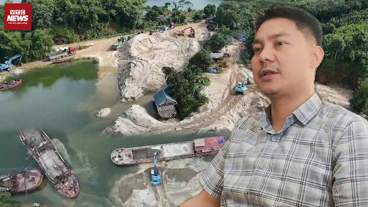 Bãi tập kết cát trái phép hoạt động rầm rộ tại hồ Thác Bà, chính quyền nói gì?