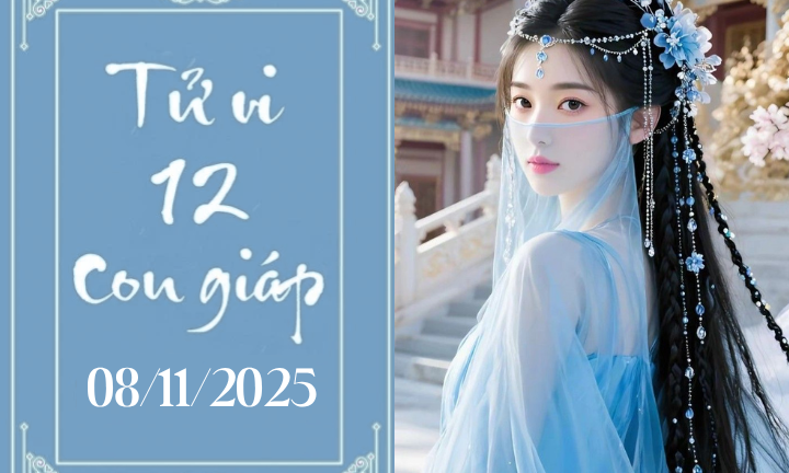 Tử vi 12 con giáp hôm nay ngày 8/11/2025: Tỵ vận xui, Ngọ thăng tiến