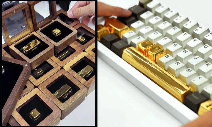 Công ty công nghệ chơi lớn, tặng nhân viên nút bàn phím bằng vàng ròng