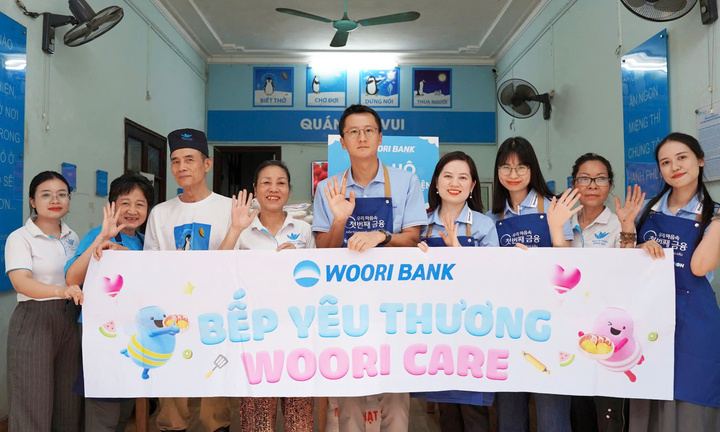 Woori Bank Việt Nam sẻ chia qua 'Bếp yêu thương Woori Care'