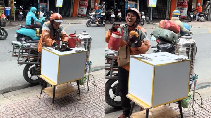 Xúc động clip shipper dù đói vẫn không tham bánh mỳ 0 đồng, để phần người sau
