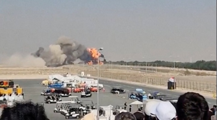 Tiêm kích Ấn Độ rơi tại Triển lãm Hàng không Dubai, phi công thiệt mạng