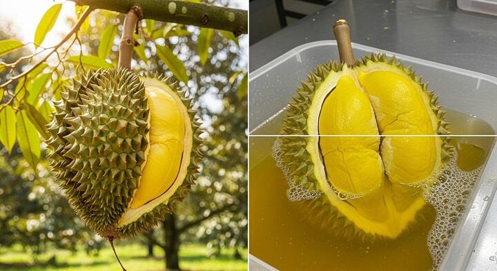 Sầu riêng chín cây và chín ép nhận biết thế nào?