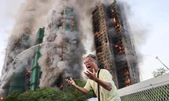 Hình ảnh tang thương vụ cháy ở Hong Kong khiến ít nhất 13 người thiệt mạng