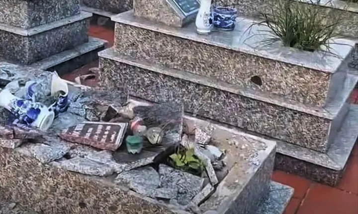 Xác định kẻ đập phá mộ liệt sỹ ở Hải Phòng