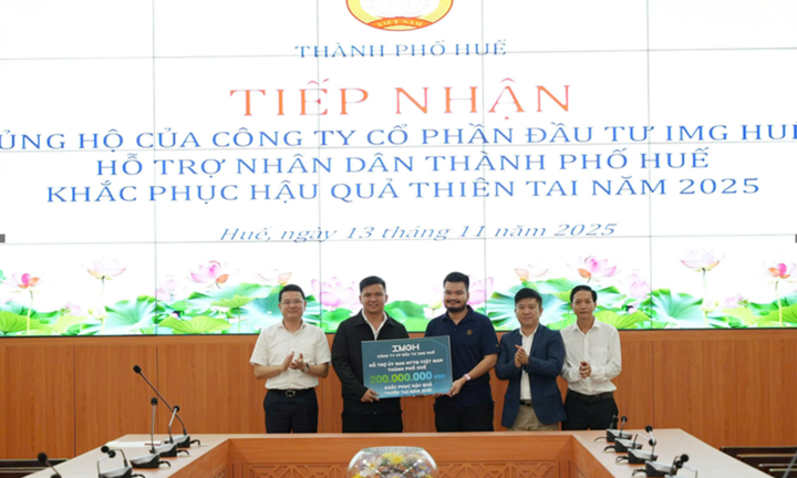 IMG Huế đồng hành cùng TP Huế khắc phục hậu quả thiên tai