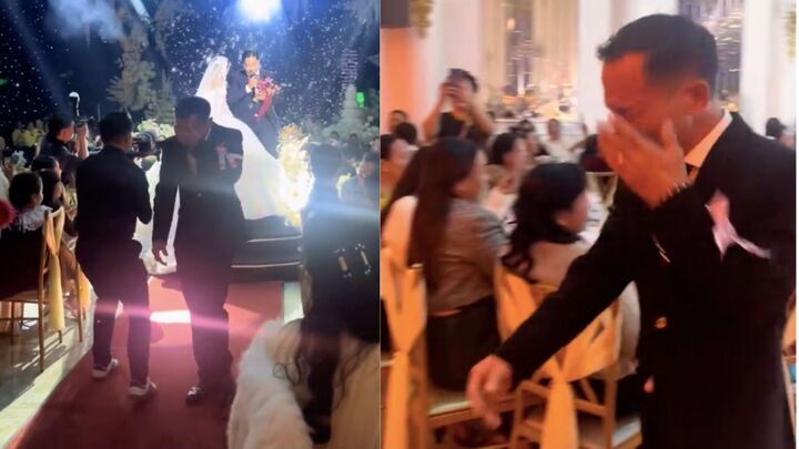 Clip cha khóc như mưa trong ngày cưới con gái khiến cư dân mạng 'ầm ầm thả tim'