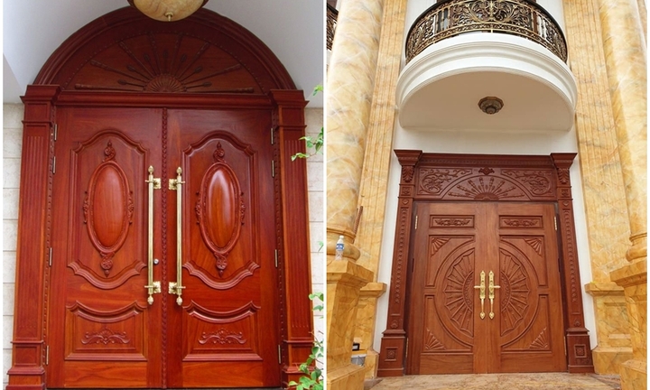 Những mẫu cửa gỗ biệt thự sang trọng được ưa chuộng