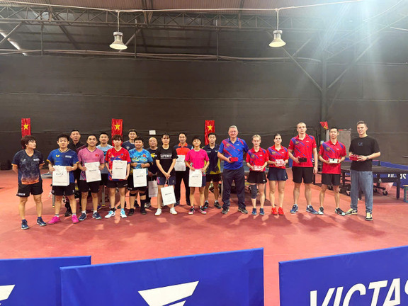 Tuyển thủ Việt Nam tập huấn với đội tuyển Nga trước SEA Games 33