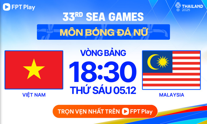 Xem trực tiếp bóng đá nữ Việt Nam vs Malaysia hôm nay 5/12 trên kênh nào?