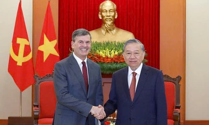 Tổng Bí thư Tô Lâm tiếp Giám đốc Học viện Tổng thống Liên bang Nga