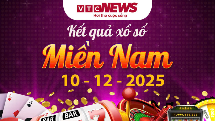 XSMN 10/12 - Trực tiếp kết quả xổ số miền Nam hôm nay 10/12/2025