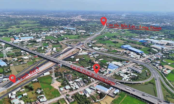 Cận cảnh siêu nút giao nối 3 cao tốc qua TP.HCM trước ngày thông xe kỹ thuật