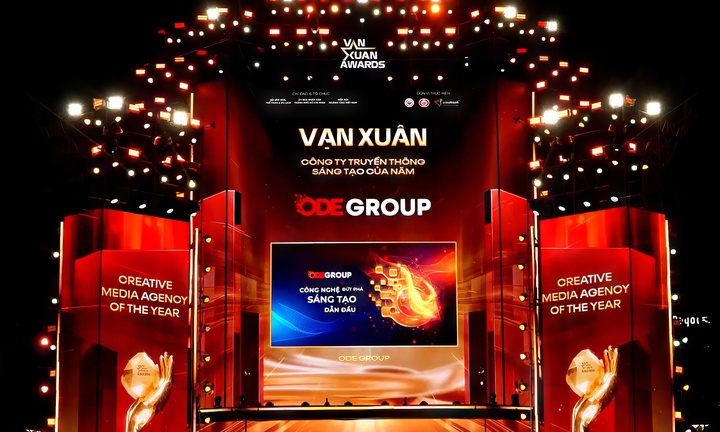 ODE Group được vinh danh 'Công ty Truyền thông Sáng tạo' tại Vạn Xuân Awards