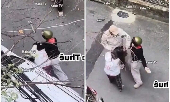 Nhặt được túi hàng, người phụ nữ đánh đập bắt nữ sinh quỳ xin mới chịu trả