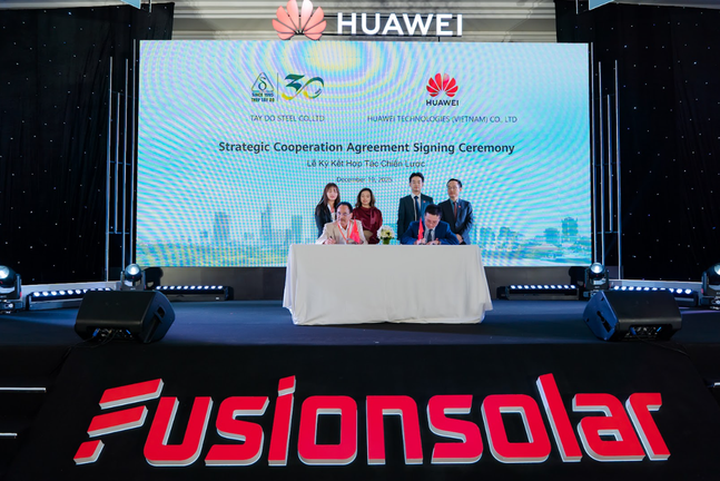 Huawei Việt Nam ký kết hợp tác chiến lược năng lượng cùng Thép Tây Đô