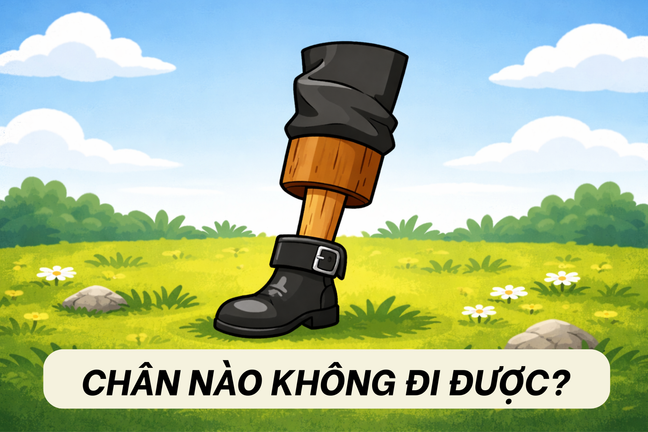 Chân nào không thể đi được?