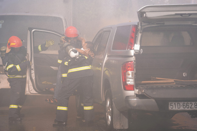 Kịch tính xem diễn tập sự cố bức xạ và hạt nhân lần đầu tổ chức ở TP.HCM