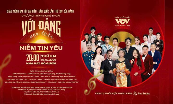 Các ca khúc đi cùng năm tháng trong chương trình Với Đảng vẹn toàn niềm tin yêu