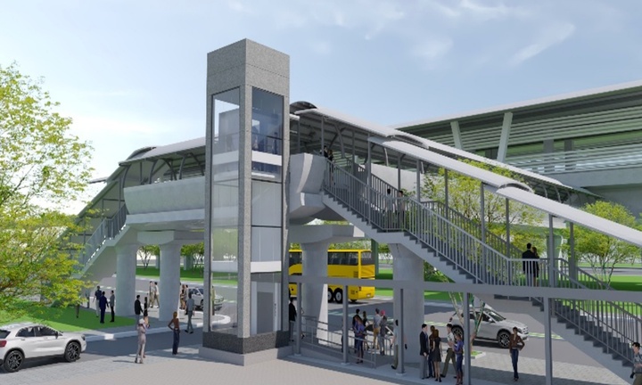 TP.HCM lắp 8 thang máy cầu vượt bộ hành Metro số 1