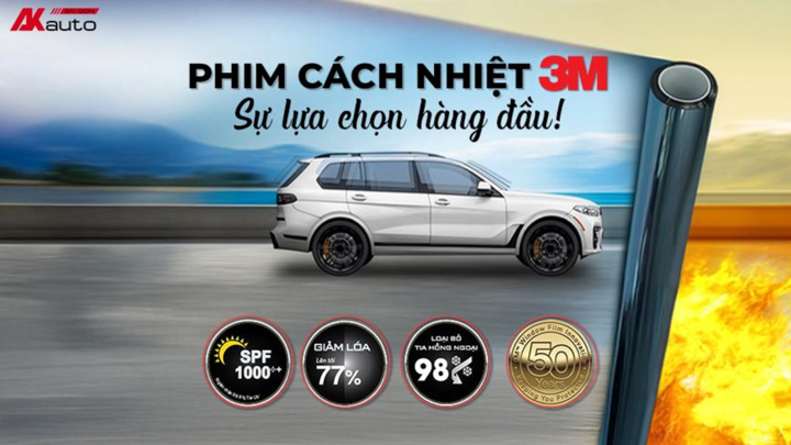 Giải mã sức hút phim cách nhiệt 3M tại AKauto - khi con số nói thay tất cả