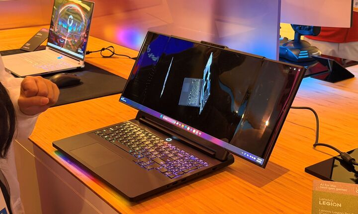 Laptop Lenovo có thể nới ngang màn hình, tăng 50% kích thước