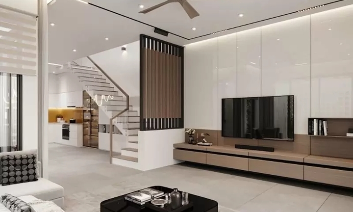 Những mẫu vách ngăn phòng khách và bếp độc đáo