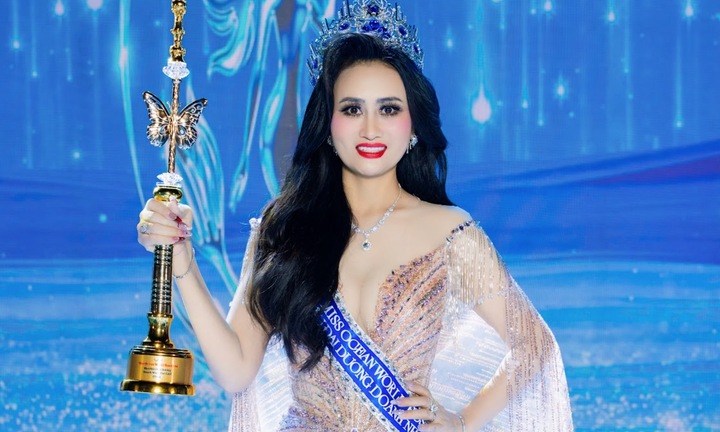 Tiến sĩ đăng quang Hoa hậu Đại dương Doanh nhân Thế giới là ai?