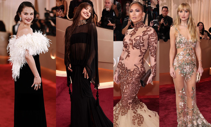 Thảm đỏ Quả cầu vàng 2026: Jennifer Lopez U60 gợi cảm lấn át dàn mỹ nhân trẻ 