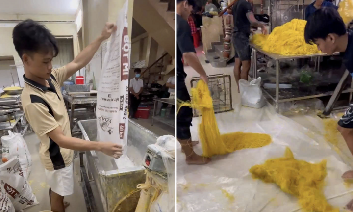 Công an TP.HCM đột kích cơ sở 10 năm sản xuất hàng trăm tấn mì trộn chất cấm