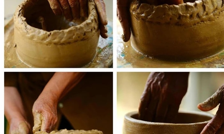 Cận cảnh 'chiêu' làm gốm không cần bàn xoay của người Churu tại Lâm Đồng