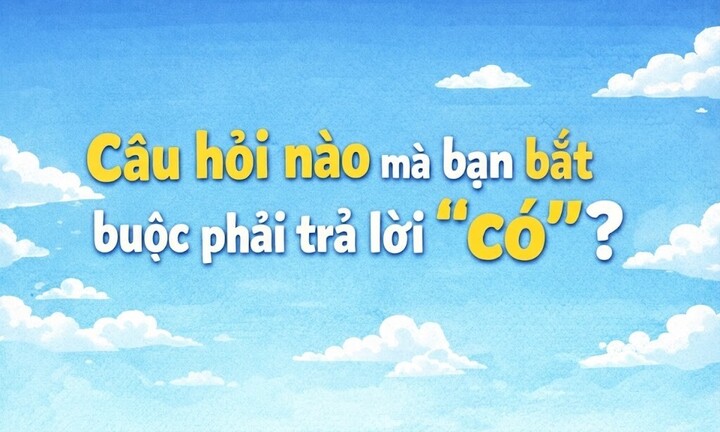 Câu hỏi nào mà bạn bắt buộc phải trả lời 'có'?