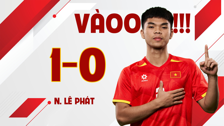 Xem Đình Bắc kiến tạo đẳng cấp, em út U23 Việt Nam sút tung lưới U23 UAE
