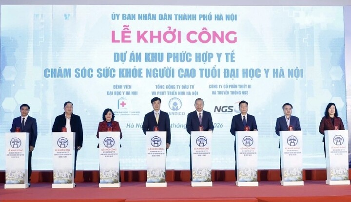Tổng Bí thư dự lễ khởi công dự án phức hợp y tế chăm sóc sức khỏe người cao tuổi