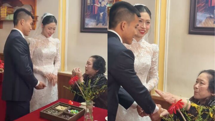 Clip bà ngoại trao vàng, dặn cháu rể 'quý nhất vàng trong tâm' gây xúc động