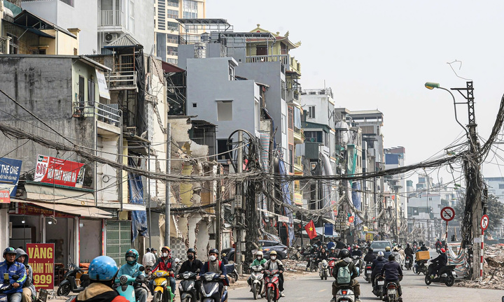 Hà Nội cấm ô tô chiều La Thành - Voi Phục để thi công đường Vành đai 1