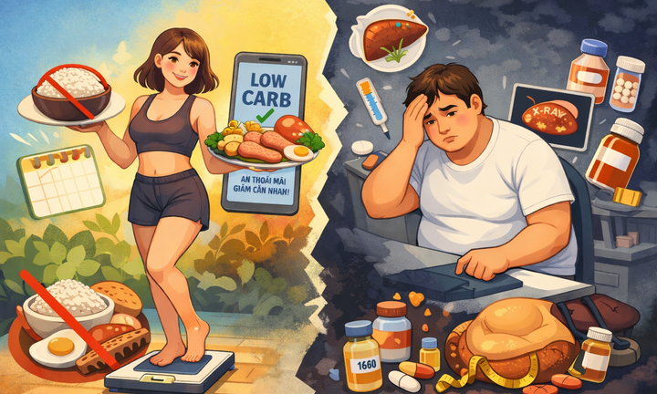 Low carb sai lầm, gầy chưa kịp, bệnh đã tới