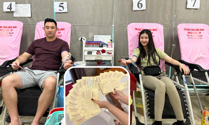 Vợ chồng trẻ 'dắt tay' cùng hiến máu, 17 lần hiến trong hơn 2 năm