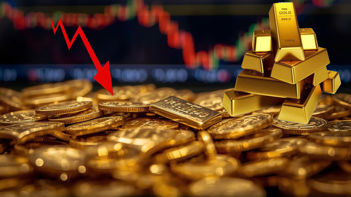 Vàng bất ngờ quay đầu giảm, nhà đầu tư đối mặt rủi ro 'đu đỉnh'