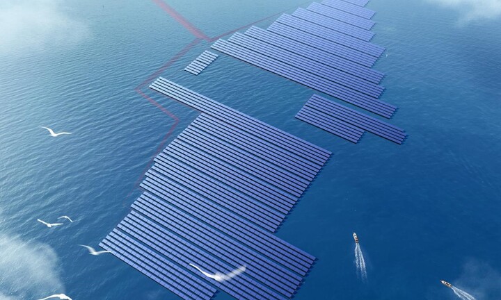 Trang trại điện mặt trời ngoài khơi lớn nhất thế giới ở Trung Quốc