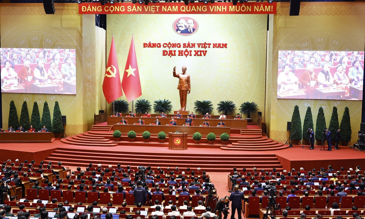 Toàn cảnh phiên bế mạc Đại hội lần thứ XIV của Đảng