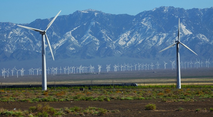 Trang trại điện gió lớn nhất thế giới ở Trung Quốc