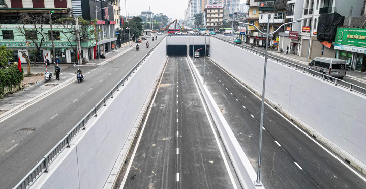 Diện mạo hầm chui gần 800 tỷ đồng ở Hà Nội trước ngày thông xe