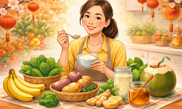 6 thực phẩm quen thuộc đánh bay đầy bụng, khó tiêu ngày Tết