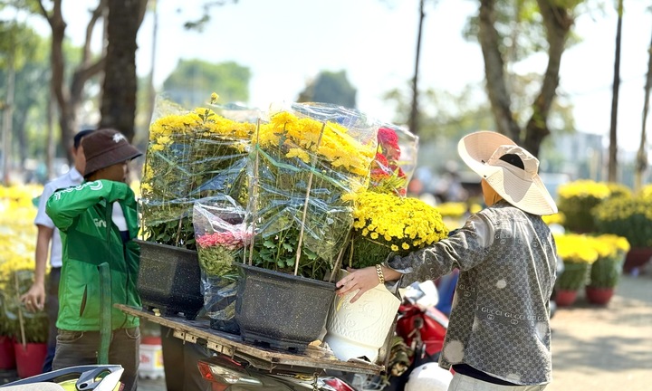 Chợ hoa xuân TP.HCM bắt đầu đông khách, tiểu thương giữ sức cho tuần cao điểm