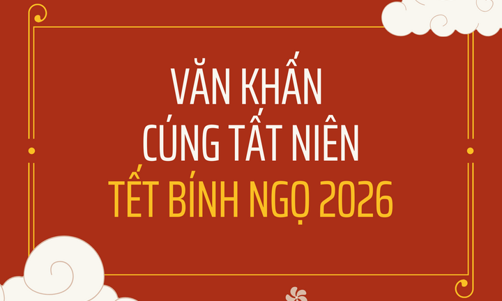 Bài văn khấn Tất niên Tết Bính Ngọ 2026